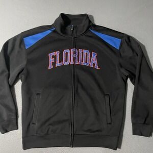 Campus Drive Mens Track Jacket Fleece Lined Full Zip Florida Gators Size Large